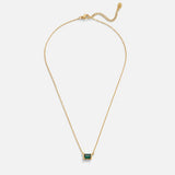 Liliana – Gold Necklace with Rectangular Pendant