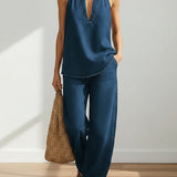Zinhle | Adrienne | Completo due pezzi in denim vintage