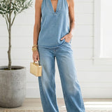 Zinhle | Adrienne | Completo due pezzi in denim vintage