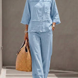 SALSA ™ | Linen and Cotton Shirt and Pants Set