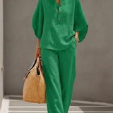 Eva - 2-Piece Linen and Cotton Set