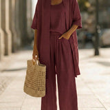 LUCI ™ | Minimalist Linen and Cotton 3-Piece Set