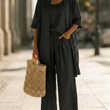 LUCI ™ | Minimalist Linen and Cotton 3-Piece Set