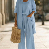 LUCI ™ | Minimalist Linen and Cotton 3-Piece Set