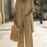LUCI ™ | Minimalist Linen and Cotton 3-Piece Set