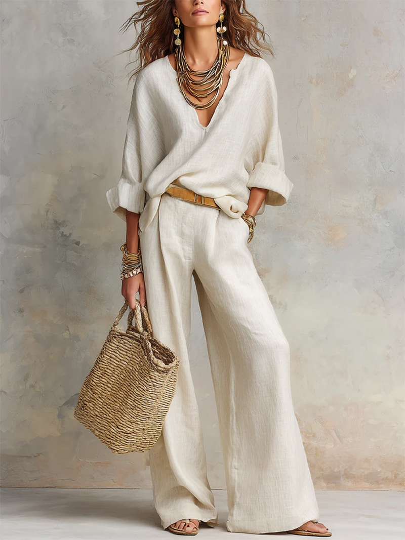 NANDA ™ | Cotton-Linen Two-Piece Set