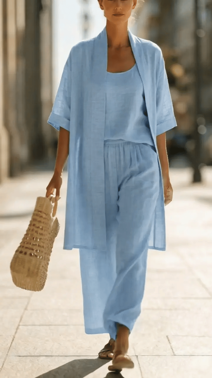 LUCI ™ | Minimalist Linen and Cotton 3-Piece Set