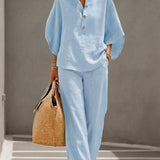 Eva - 2-Piece Linen and Cotton Set
