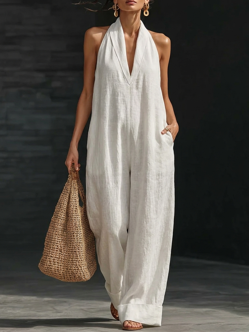 BEA™ | Minimalist and Elegant Linen Jumpsuit