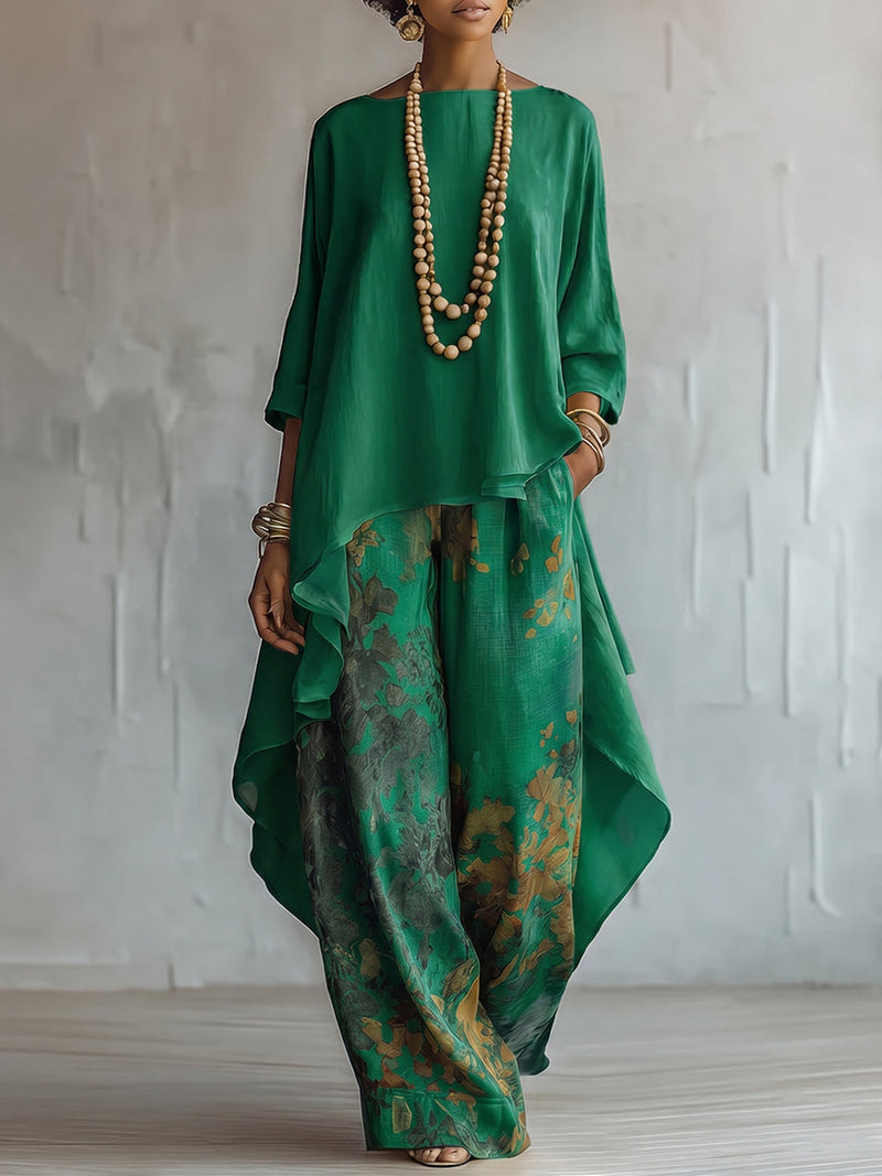 FLOR ™ | Elegant Artistic Floral Printed Set