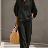 Eva - 2-Piece Linen and Cotton Set