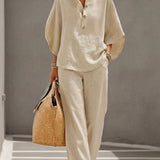Eva - 2-Piece Linen and Cotton Set