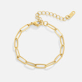 Gold bracelet adorned with pearls