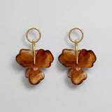 Flower Pendant Earrings
