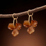 Flower Pendant Earrings
