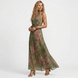 Teodora - Green Floral Maxi Dress