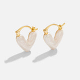 Klara-Luisa – Gold earrings adorned with delicate crystals