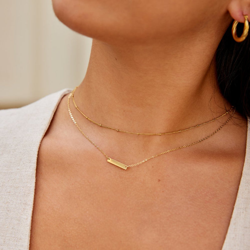 Ursula – Gold Collar with Asymmetric Design