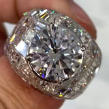 Silver Ring with Round Diamonds - Anna-Lena
