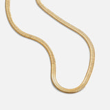 Luzia – Gold Snake Necklace with Elegant Shine