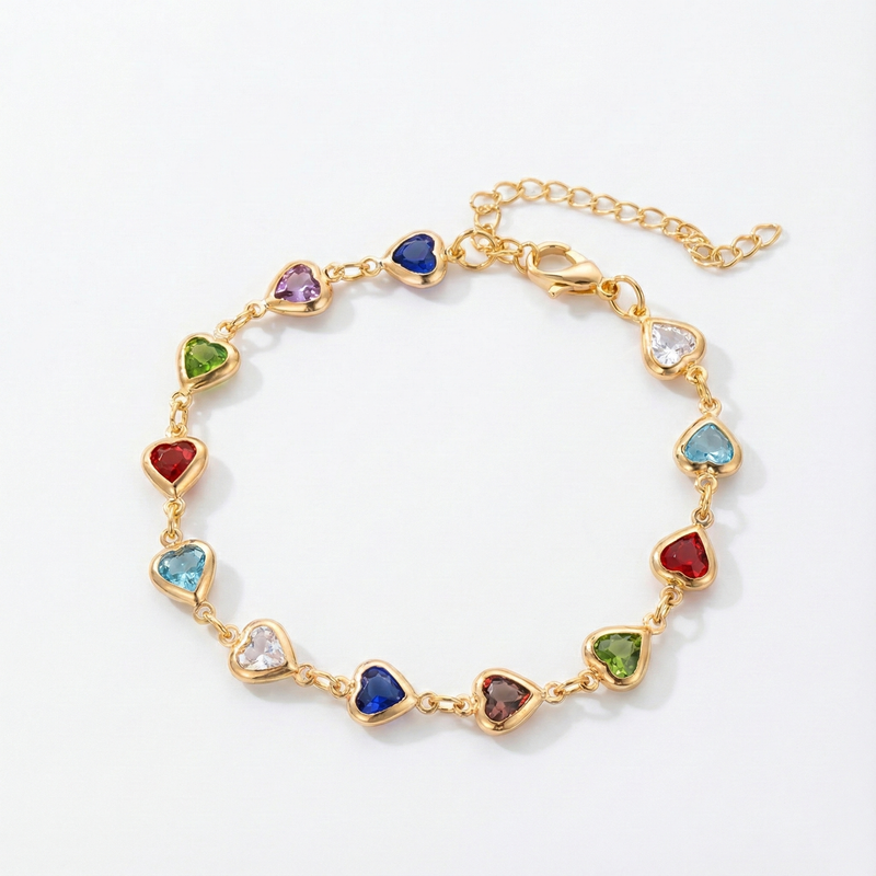 Exclusive bracelet with heart design