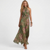Teodora - Green Floral Maxi Dress