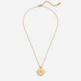 Anna – Golden Geometric Necklace with Structure