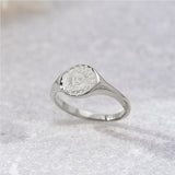 Rosa – Silver Ring with Floral Detail