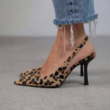 Printed heel with back strap