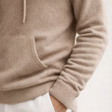 Elio City Zip Hoodie Beige