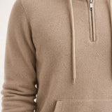 Elio City Zip Hoodie Beige