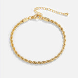 Elegant Braided Gold Bracelet