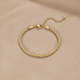 Elegant Braided Gold Bracelet