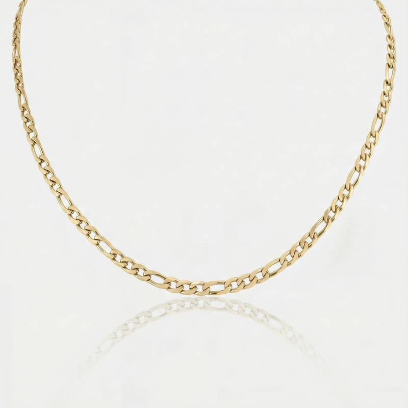 Valerie – Minimalist gold design necklace with links