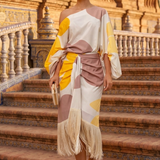 Count - Yellow Valencia Drift Skirt Set