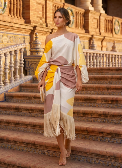 Count - Yellow Valencia Drift Skirt Set