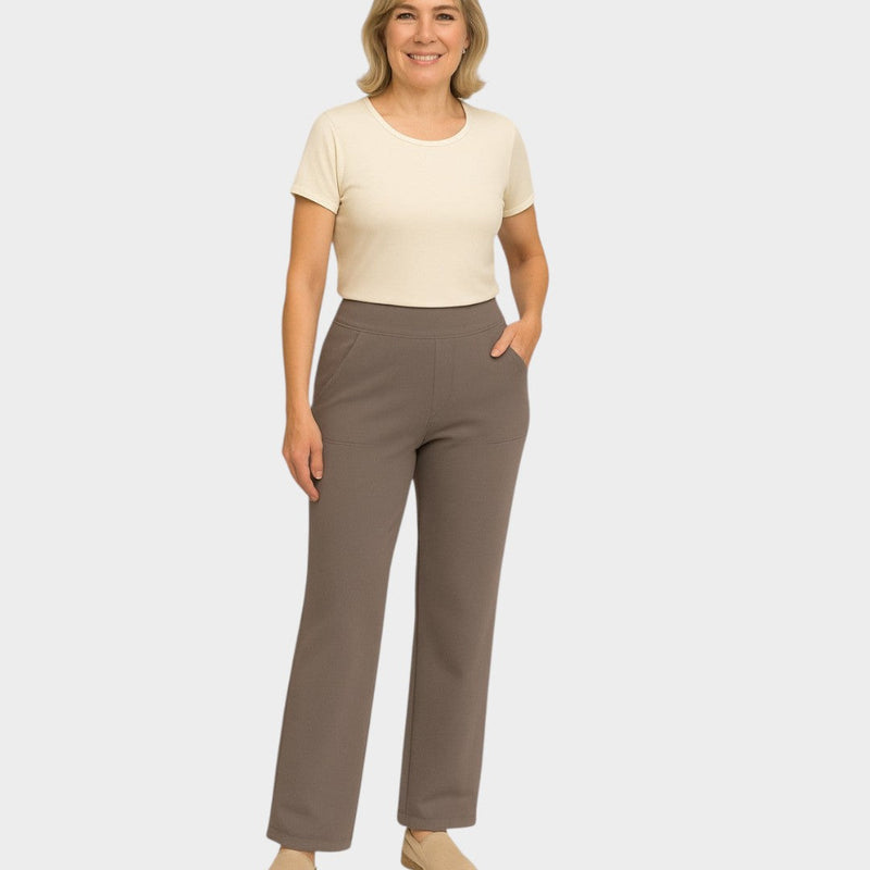 Calista™ | Women's Wide Leg Pants in Brown